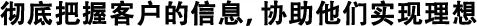 徹底したお客様情報(bào)収集による理想の追求。